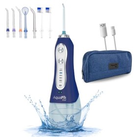 Aquapik One, Irrigateur dentaire et nasal portable. Comprend 8 buses multifonctionnelles. 5 modes dutilisation.Capacité 300 