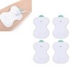 TENS Lot de 50 électrodes réutilisables, pour électrodes thérapeutiques, pour instrument de massage, physiothérapie, masseur 