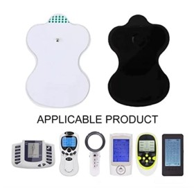 TENS Lot de 50 électrodes réutilisables, pour électrodes thérapeutiques, pour instrument de massage, physiothérapie, masseur 