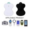 TENS Lot de 50 électrodes réutilisables, pour électrodes thérapeutiques, pour instrument de massage, physiothérapie, masseur 