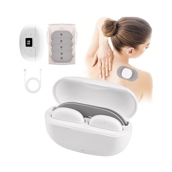Puersit TENS EMS Electrostimulateur Musculaire Sans fil 6 modes de electrostimulateur musculaire 16 intensité pour le soulage