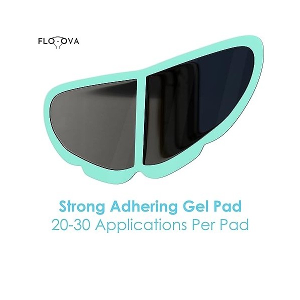 FLO-OVA Coussinets de rechange pour machine TENS sans fil pour soulager la douleur menstruelle vert x2