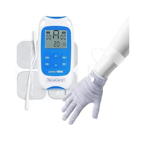 TensCare Perfect TENS - Appareil TENS cliniquement testé pour soulager les maux de dos, la hanche, la jambe, le bras, larthr