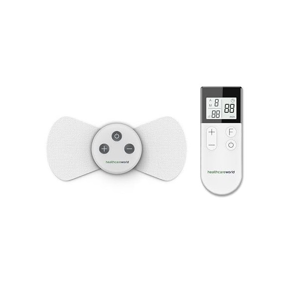 Machine TENS sans fil sans piles pour les douleurs musculaires générales aux épaules, aux genoux, au cou, au dos et avec 2 él