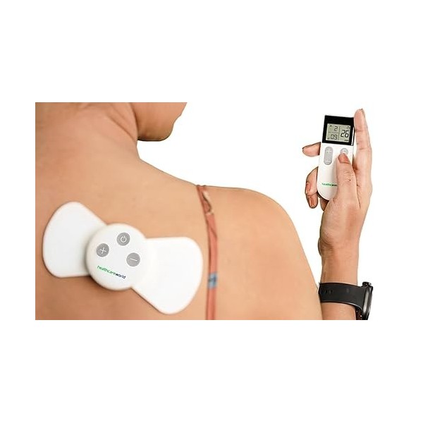 Machine TENS sans fil sans piles pour les douleurs musculaires générales aux épaules, aux genoux, au cou, au dos et avec 2 él