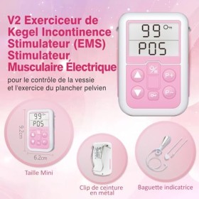 iSTIM V2 Kegel Exerciseur Stimulateur dincontinence avec sonde pour le contrôle de la vessie et lexercice du plancher pelvi
