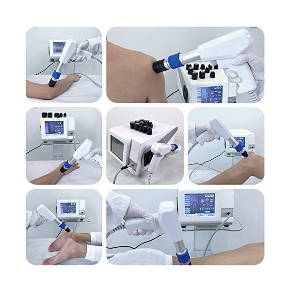 Appareil de thérapie par ondes de choc extracorporelles ED 1-6bar Dispositif de thérapie de soulagement de la douleur au lase