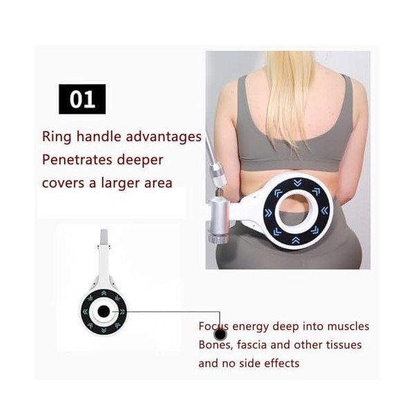 Machine de thérapie magnétique 4T, 2 modes de fonctionnement et intensité réglable et fréquence 1000-3000KHZ, pénètre la peau