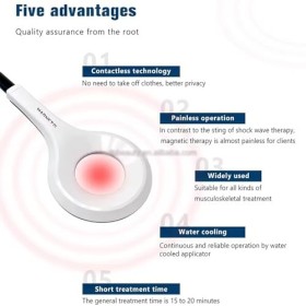 Machine dinstrument de physiothérapie à anneau 4T, intensité réglable et fréquence 1000-3000KHZ, avec bras de support rotati