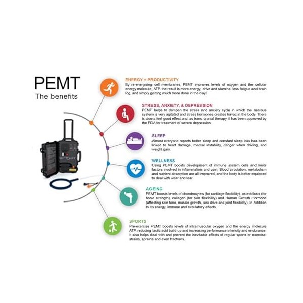 XUTNZA Machine Thérapie Magnétique 4T, Machine Physiothérapie Professionnelle MT avec 2 Poignées,énergie Réglable 1000-6000Ga