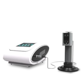 UZQFSGXA Machine Thérapie par Ondes Choc, Appareil Thérapie par Ondes Choc Ed avec Poignée Daffichage LCD Et 8 Sondes, Fréqu