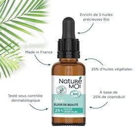Naturé moi Naturé moi - Huile Élixir de Beauté Soin Visage Nourrit et Raffermit la peau Pépins Raisin Bio Jojoba 100% dOrigi