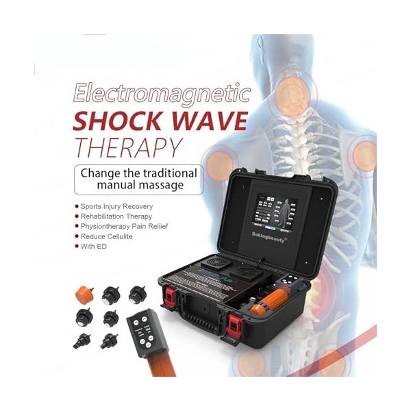 Machine Thérapie Par Ondes Choc À Impulsion Magnétique,thérapiepar Ondes Choc Focalisée Extracorporelle Avec 7têtes,fréquence