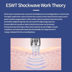 Machine À Ondes De Choc Ed, Machine Pneumatique De Thérapie par Ondes De Choc avec 2500 Temps Prédéfinis, Énergie Réglable De