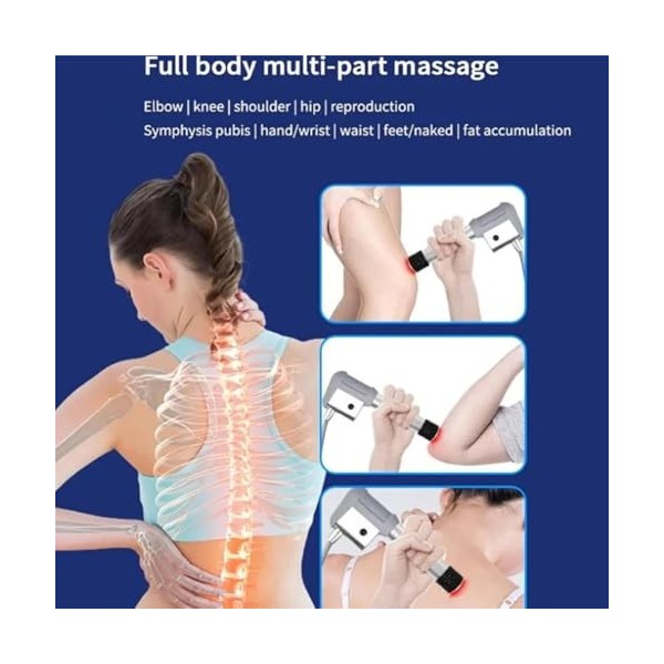 LIBRACTA Appareil De Thérapie par Ondes De Choc, Appareil De Thérapie par Ondes De Choc Pneumatique pour Le Soulagement des D