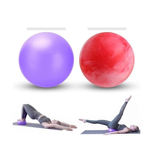 Petit ballon de gymnastique, 20 cm, souple, pour fitness, fitness, fitness, fitness, entraînement abdominal et épaules, équil