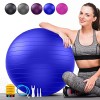 Ballon de Grossesse Souple, Swiss Ball Anti - Déflagrante Supporte 2200 LBS, Stabilité Ballon avec Pompe pour Pilates Gym Fit
