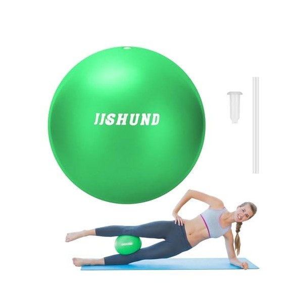 jjshund Petit ballon dexercice doux de 25 cm pour yoga, gym, pilates, yoga, équilibre, stabilité, entraînement des abdominau