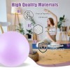 JIEYAO Ballon de gymnastique, petit ballon de Pilates, 25 cm, antidérapant, pour fitness, yoga, pilates, exercice, gonflable
