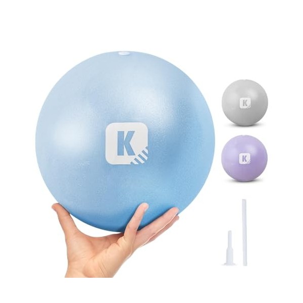 KAYMAN Balle de Pilates Souple de 25 cm, Balle de Yoga Anti-éclatement pour la Force du Tronc, Le Fitness et la physiothérapi
