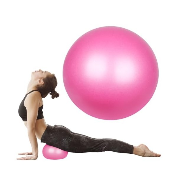 flintronic Pilates Ballon de Gymnastique, 25cm Yoga Ball Anti-Slip Anti-Éclatement Fitness Balles Yoga Ball Équilibre Sport B