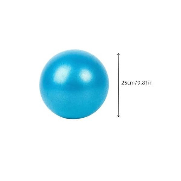 Acrylic Lot de 4 balles de Pilates de 25 cm de balle de yoga antidérapant pour gymnastique et exercices de fitness à la maiso