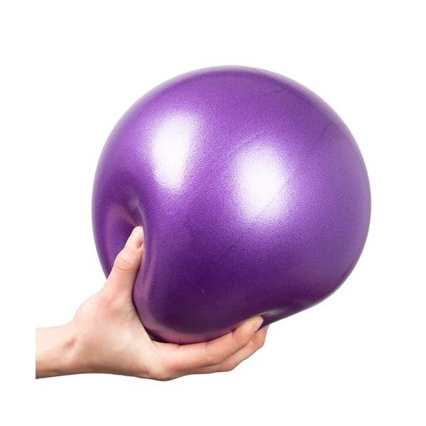 Balle de pilates souple de 22,9 cm, petite balle dexercice antidérapante, petit ballon de yoga, ballon de fitness, ballon de