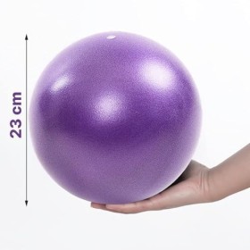 Balle de pilates souple de 22,9 cm, petite balle dexercice antidérapante, petit ballon de yoga, ballon de fitness, ballon de