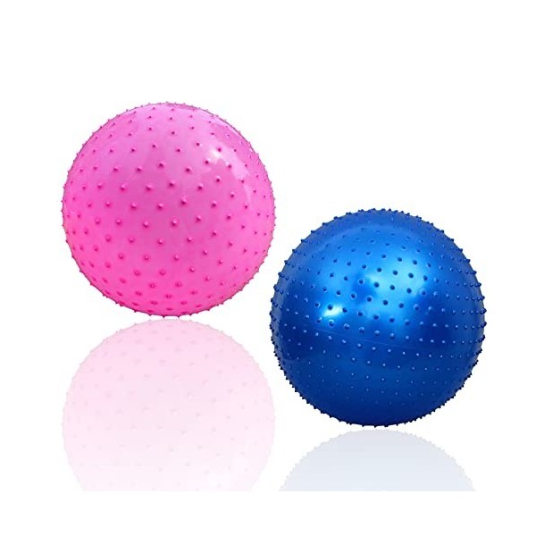 Grande balle de massage sensorielle pour enfants, 85 cm, grande balle gonflable avec pointes de stimulation tactiles, ballon ...