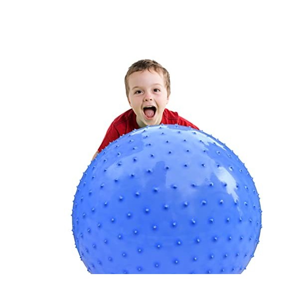 Grande balle de massage sensorielle pour enfants, 85 cm, grande balle gonflable avec pointes de stimulation tactiles, ballon ...
