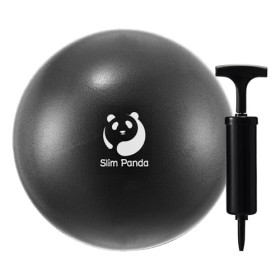 Slim Panda Balle de gymnastique, 23 à 25 cm, avec paille gonflable, doux, pour la thérapie des personnes âgées, la maison, le