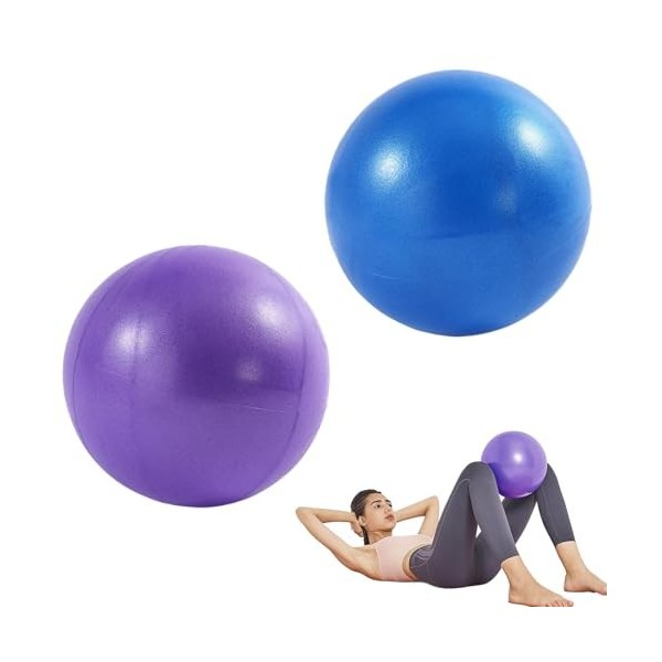 Lot De 2 Ballon Pilates 25 Cm,Ballon De Pilates Souples,Ballon Pilates,Ballon Gym,Ballon De Gym,Ballon Yoga,Ballon Paille,Bal