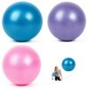 Lot de 3 petites balles de Pilates - 25 cm - Pour fitness, pilates, ergonomie et bureau - Pour enfants, yoga, pilates, équili
