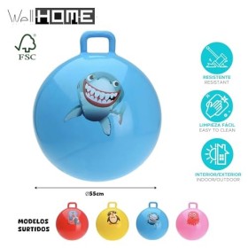 WELL HOME MOBILIARIO & DECORACIÓN- Balle Skippy de préhension Ronde Design aléatoire de Ø55 cm, WH14734, Multicolore, 55x55