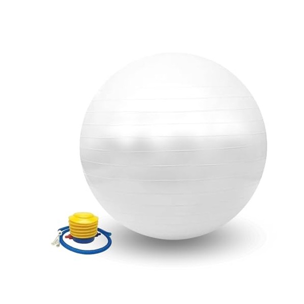 Ballon de Yoga 55 cm. Ballon de Pilates en PVC Antidérapant.Ballon dexercice dentraînement, Fitness, Femme Enceinte.Fitball