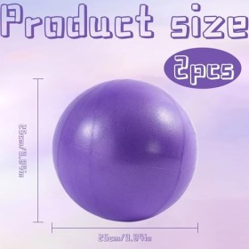pcsfoe Lot De 2 Ballon Pilates,Ballon Paille,Ballon Pilates 25 Cm,Ballon Pilate,Petit Ballon Pilates,Convient pour Le Yoga, L