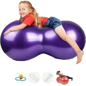 SUYSANP Peanut Ball Yoga Training Ball Fitness Équilibre des enfants Exercice des femmes enceintes Yoga Ball Purple 