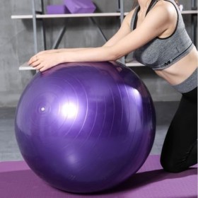 SJMR Swiss Gym Ballon de fitness 65 cm pour yoga, pilates et grossesse, ballon de stabilité anti-éclatement avec pompe rapide