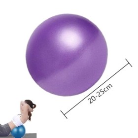 Esforzarse Lot de 3 petites boules de gymnastique, 25 cm, boule de Pilates Yoga Ball, Mini Fitness Ball pour exercices abdomi