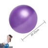 Esforzarse Lot de 3 petites boules de gymnastique, 25 cm, boule de Pilates Yoga Ball, Mini Fitness Ball pour exercices abdomi