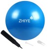ZHIYE Balle de Pilates Rose 75 cm Yoga Exercice Ball Core Fitness Bender, Yoga, Stabilité, Barre, Entraînement Physique Théra...