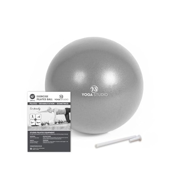 Redify Balle dexercice souple – Balle de pilate avec grip antidérapant, ballon de yoga pour force, endurance, concentration
