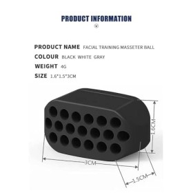 4 Pièces Exerciseur de la Mâchoire, Machoire Musculation, Silicone Jawliner Shaper de la mâchoire, Entraîneur du Visage pour 