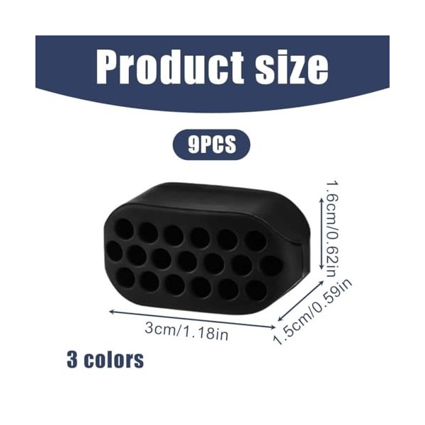 RAMGLYO 9 Pièces Jaw Trainer, Entraîneur de Mâchoire, Jawline Exerciser et Entraînement de Mâchoire, Jawline Trainer, Balle d