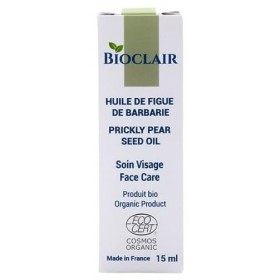 Huile de figue de barbarie bio 100% pure pressée à froid soin visage et cou certifiée Ecocert Greenlife flacon verre BIOCLAIR