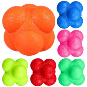 BESPORTBLE Lot de 6 balles de réaction pour entraînement dagilité : balles de réaction pour coordination œil-main, entraînem
