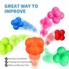 BESPORTBLE Lot de 6 balles de réaction pour entraînement dagilité : balles de réaction pour coordination œil-main, entraînem