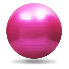 offershop Ballon de fitness pour entraînement et pilates, yoga, maison, salle de sport, lavable, pompe à gonflage rose 