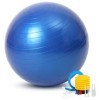 REY Ballon dexercice, Assis... 55 cm pour Gymnastique, Pilates, Yoga, Grossesse - Femme Enceinte, Fitness, Sport... Bleu, Co