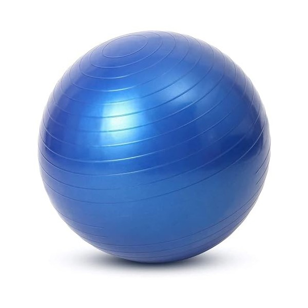 REY Ballon dexercice, Assis... 65 cm pour Gymnastique, Pilates, Yoga, Grossesse - Femme Enceinte, Fitness, Sport... Bleu, Co